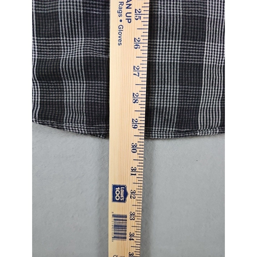 Ben Sherman Shirt Men's Size L Black Check Long Sleeve Button Down Pocket Shirt - Picture 15 of 15